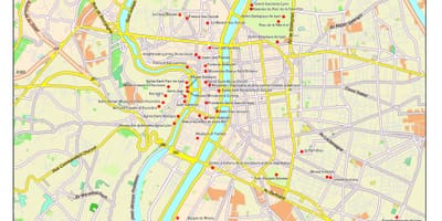 Лион забележителности карта
