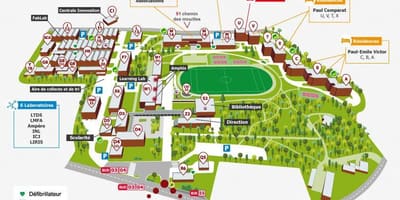 Карта Лион училище