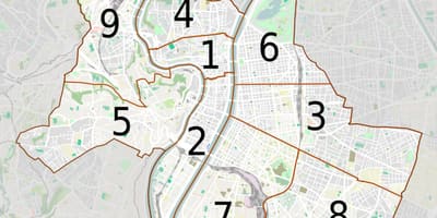 Карта на района на Лион