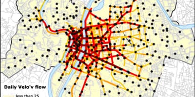Карта гара Лион velov
