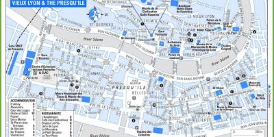 Карта vieux-Лион