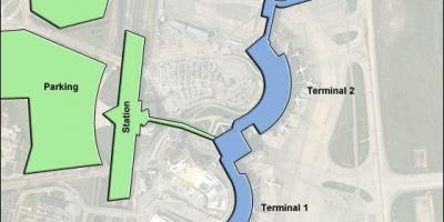 Карта на терминала на летище Лион